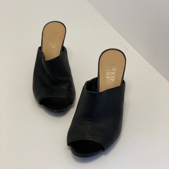 Franco Sarto Shoes - Franco Sarto — Black Leather Heels (7) Franco Sarto Shoes - Franco Sarto — Black Leather Heels (7)